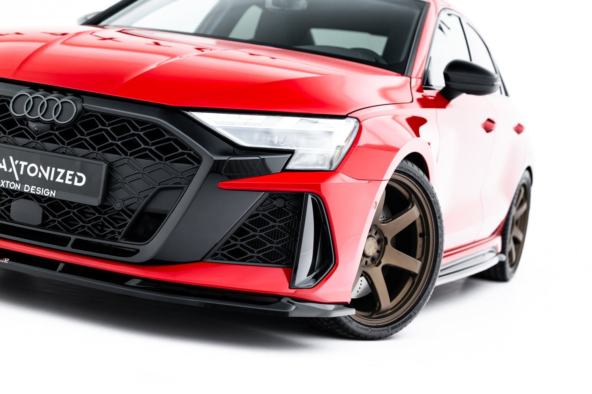 Audi RS3 8Y Facelift Limousine Frontspoiler - Frontlippe V.1 Maxton Design 