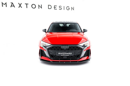 Audi RS3 8Y Facelift Limousine Frontspoiler - Frontlippe V.1 Maxton Design 