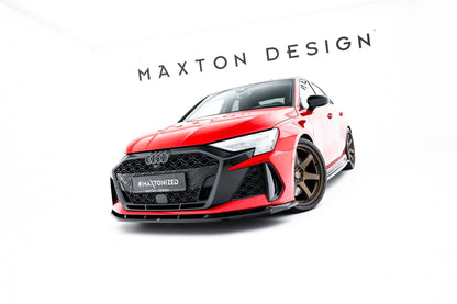 Audi RS3 8Y Facelift Limousine Frontspoiler - Frontlippe V.1 Maxton Design 