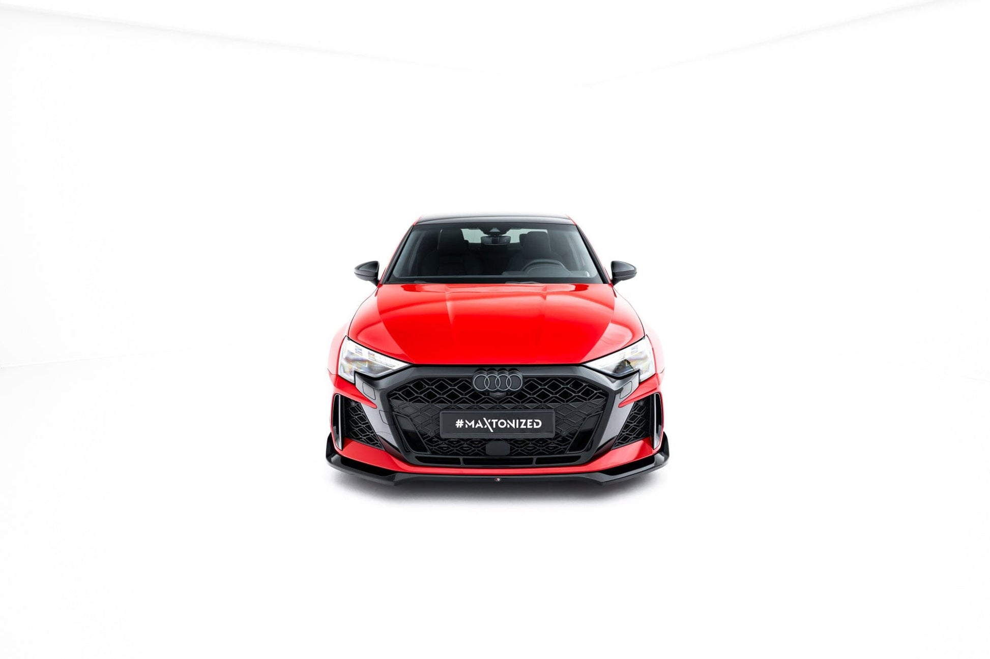 Audi RS3 8Y Facelift Limousine Frontspoiler - Frontlippe V.2 Maxton Design 