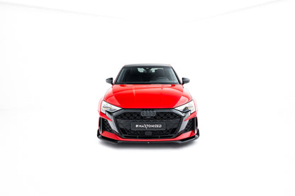 Audi RS3 8Y Facelift Limousine Frontspoiler - Frontlippe V.2 Maxton Design 