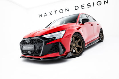 Audi RS3 8Y Facelift Limousine Frontspoiler - Frontlippe V.3 Maxton Design 