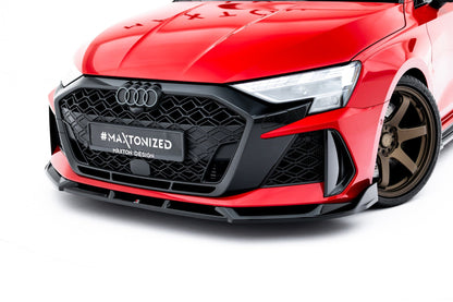 Audi RS3 8Y Facelift Limousine Frontspoiler - Frontlippe V.3 Maxton Design 