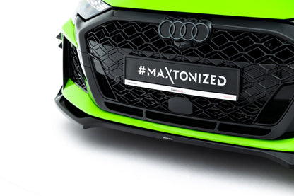 Audi RS3 8Y Facelift Sportback Frontspoiler - Frontlippe V.2 Maxton Design 