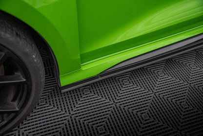 Audi RS3 8Y Vorfacelift Limousine Prepreg Carbon Fiber Seitenschweller Maxton Design 
