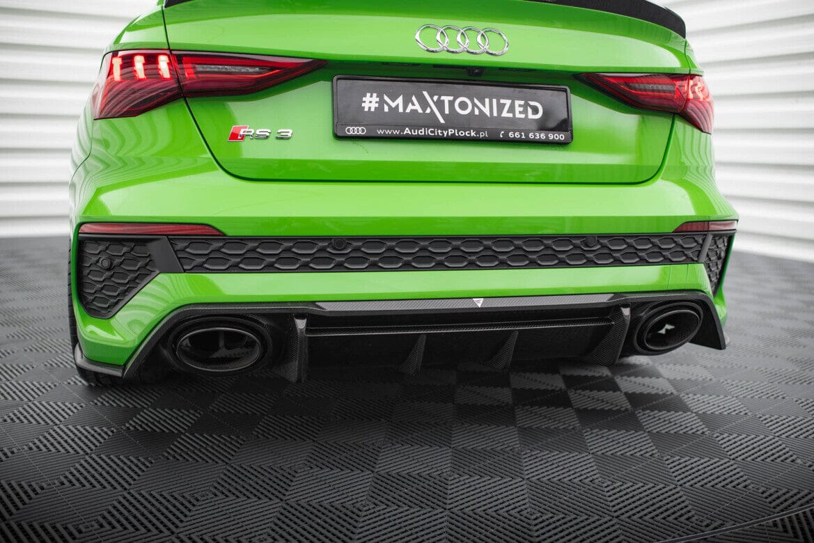 Audi RS3 8Y Vorfacelift Sportback Prepreg Carbon Fiber Heck Diffusor Maxton Design 