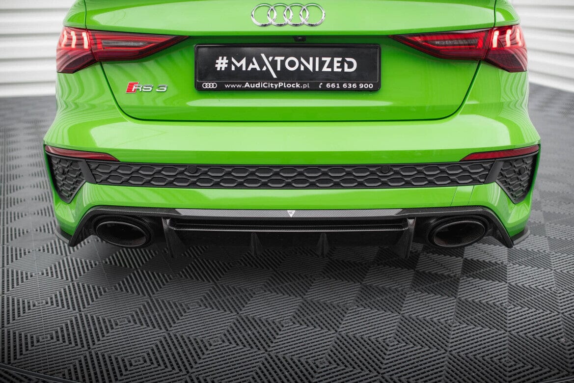 Audi RS3 8Y Vorfacelift Sportback Prepreg Carbon Fiber Heck Diffusor Maxton Design 