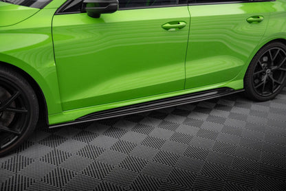 Audi RS3 8Y Vorfacelift Sportback Prepreg Carbon Fiber Seitenschweller Maxton Design 