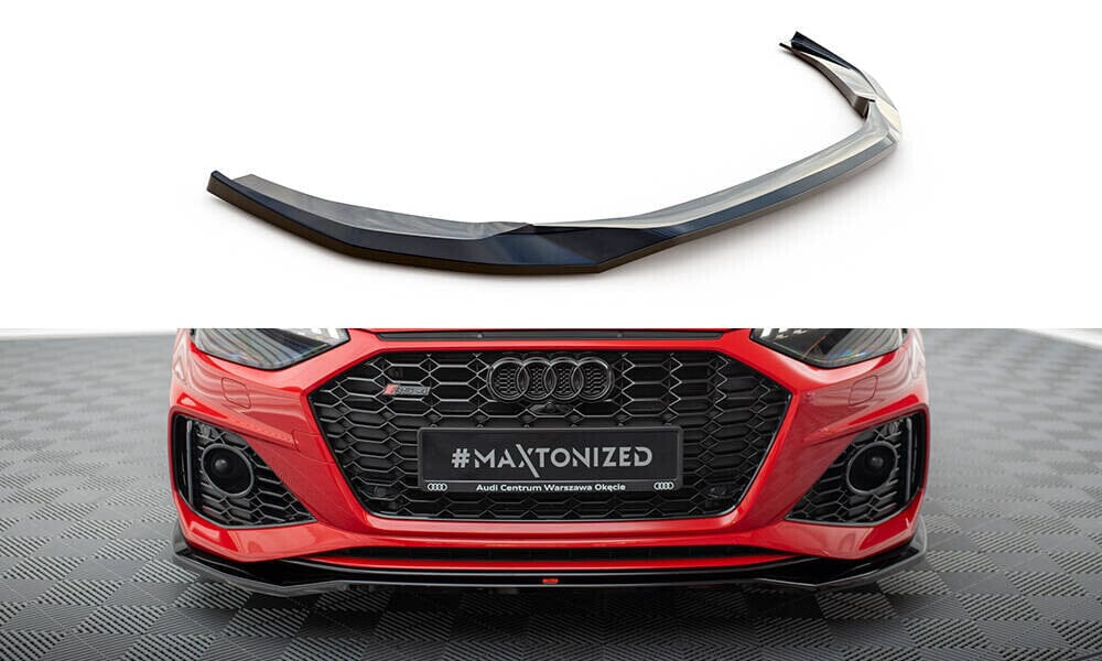 Audi RS4 B9 Facelift Frontspoiler - Frontlippe V.1 Maxton Design 
