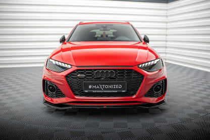 Audi RS4 B9 Facelift Frontspoiler - Frontlippe V.1 Maxton Design 