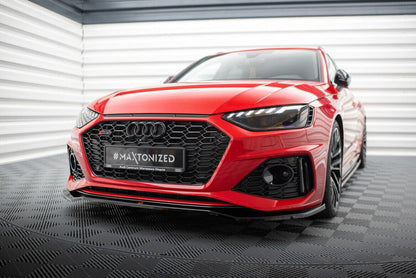 Audi RS4 B9 Facelift Frontspoiler - Frontlippe V.1 Maxton Design 