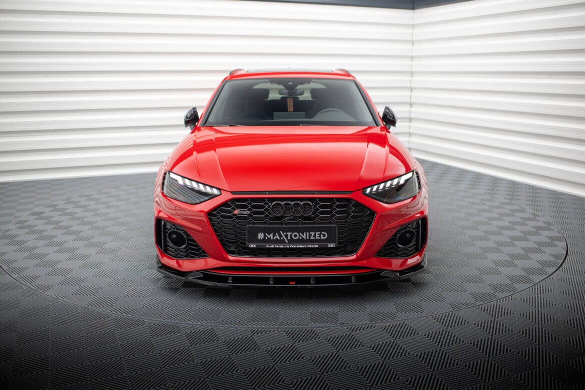 Audi RS4 B9 Facelift Frontspoiler - Frontlippe V.2 Maxton Design 