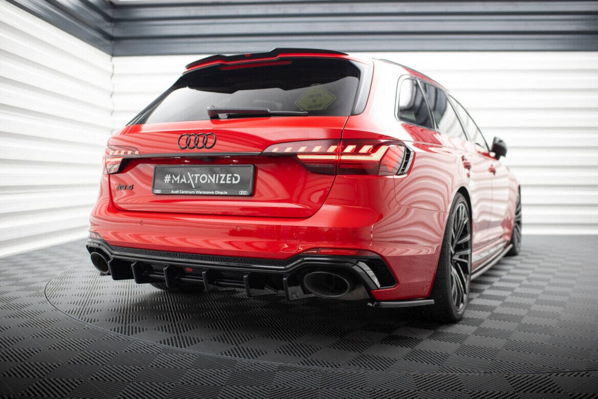 Audi RS4 B9 Heck Ansatz Maxton Design 