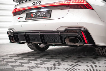 Audi RS6 C8 Heck Diffusor (mit AHK) Maxton Design 