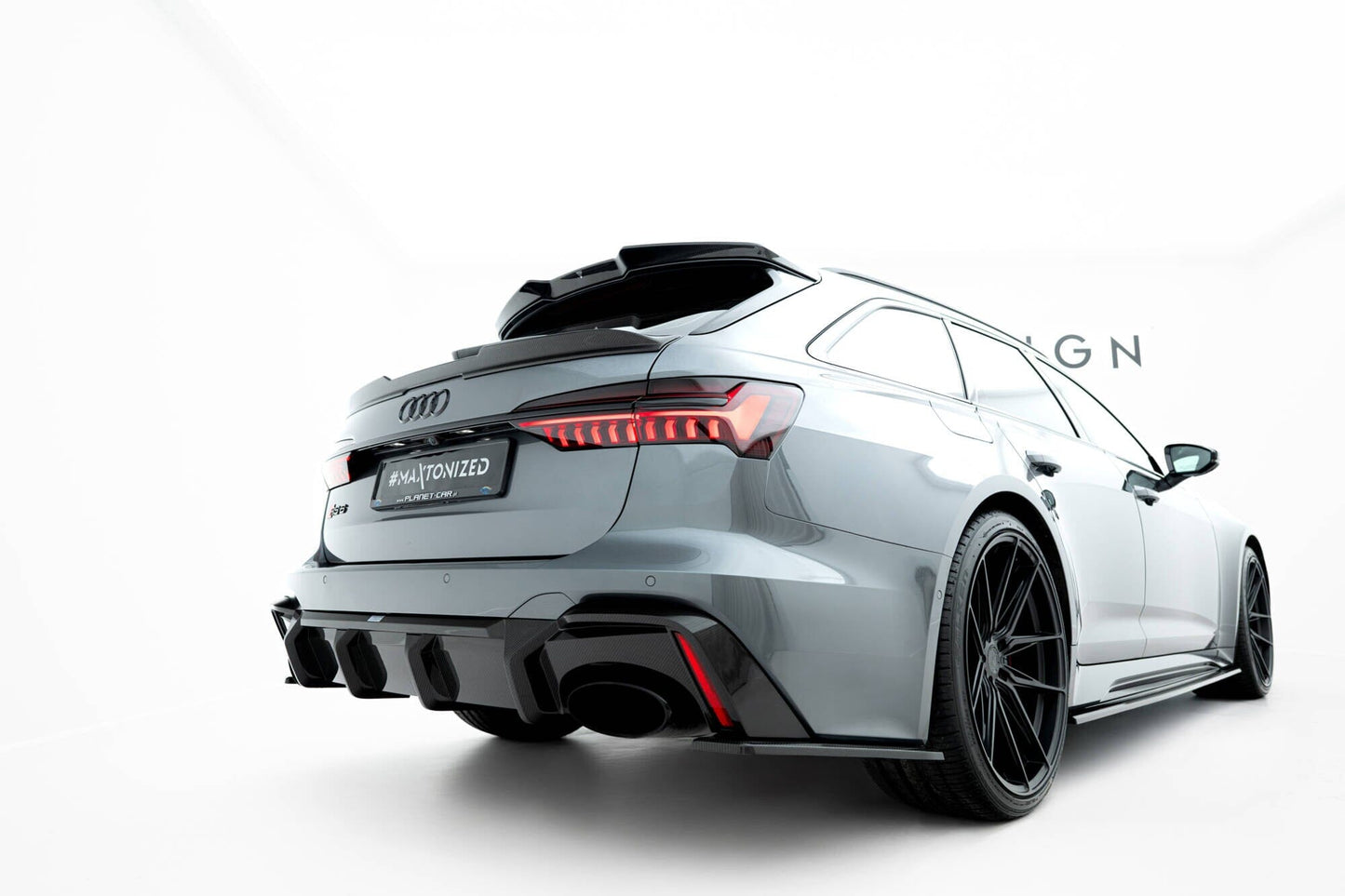 Audi RS6 C8 Prepreg Carbon Fiber Heckspoiler Kofferraum Lippe Maxton Design 