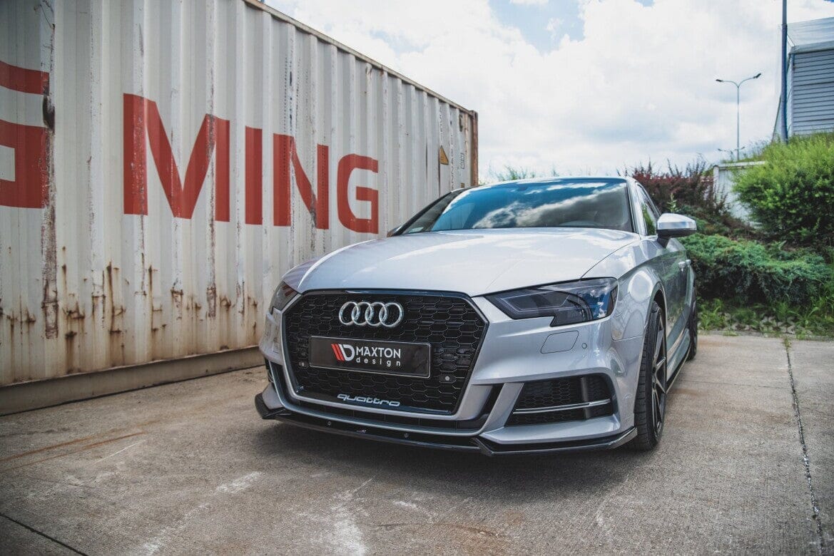Audi S3 8V Facelift Limousine Frontspoiler - Frontlippe V.3 Maxton Design 