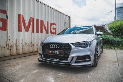 Audi S3 8V Facelift Limousine Frontspoiler - Frontlippe V.3 Maxton Design 