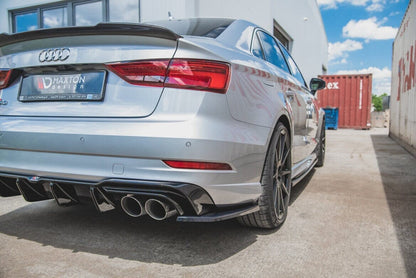 Audi S3 8V Facelift Sportback Heck Ansatz Flaps V.2 Maxton Design 