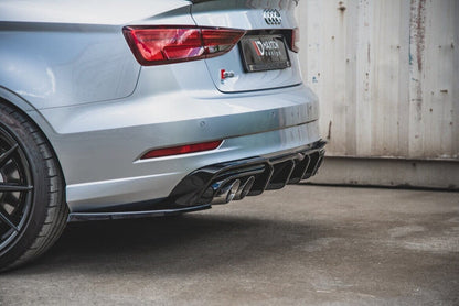Audi S3 8V Facelift Sportback Heck Ansatz Flaps V.2 Maxton Design 