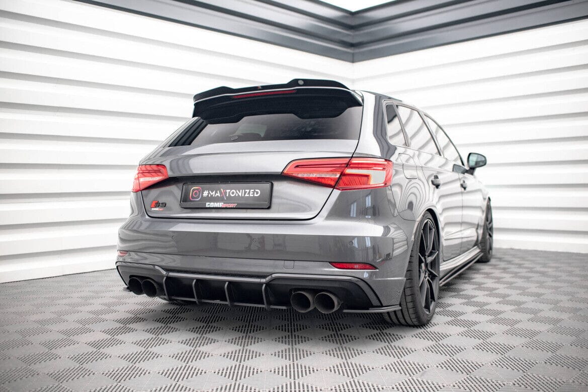 Audi S3 8V Facelift Sportback Street Pro Heckschurze Diffusor Ansatz Maxton Design 