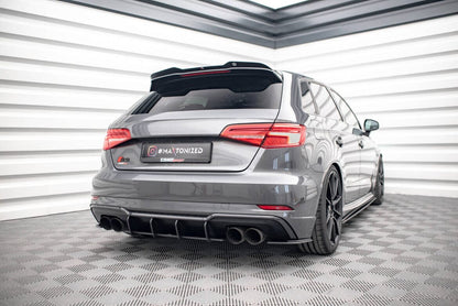Audi S3 8V Facelift Sportback Street Pro Heckschurze Diffusor Ansatz Maxton Design 