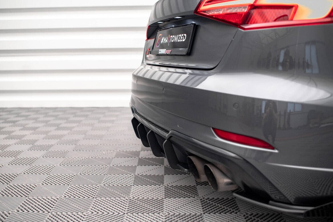 Audi S3 8V Facelift Sportback Street Pro Heckschurze Diffusor Ansatz Maxton Design 