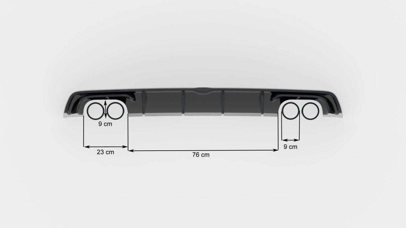 Audi S3 8V Limousine Heck Diffusor Maxton Design 