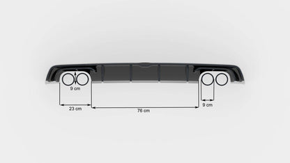 Audi S3 8V Limousine Heck Diffusor Maxton Design 