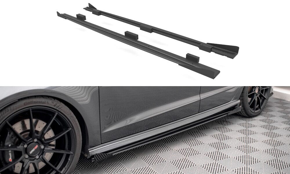 Audi S3 8V Sportback Street Pro Seitenschweller + Flaps Maxton Design 