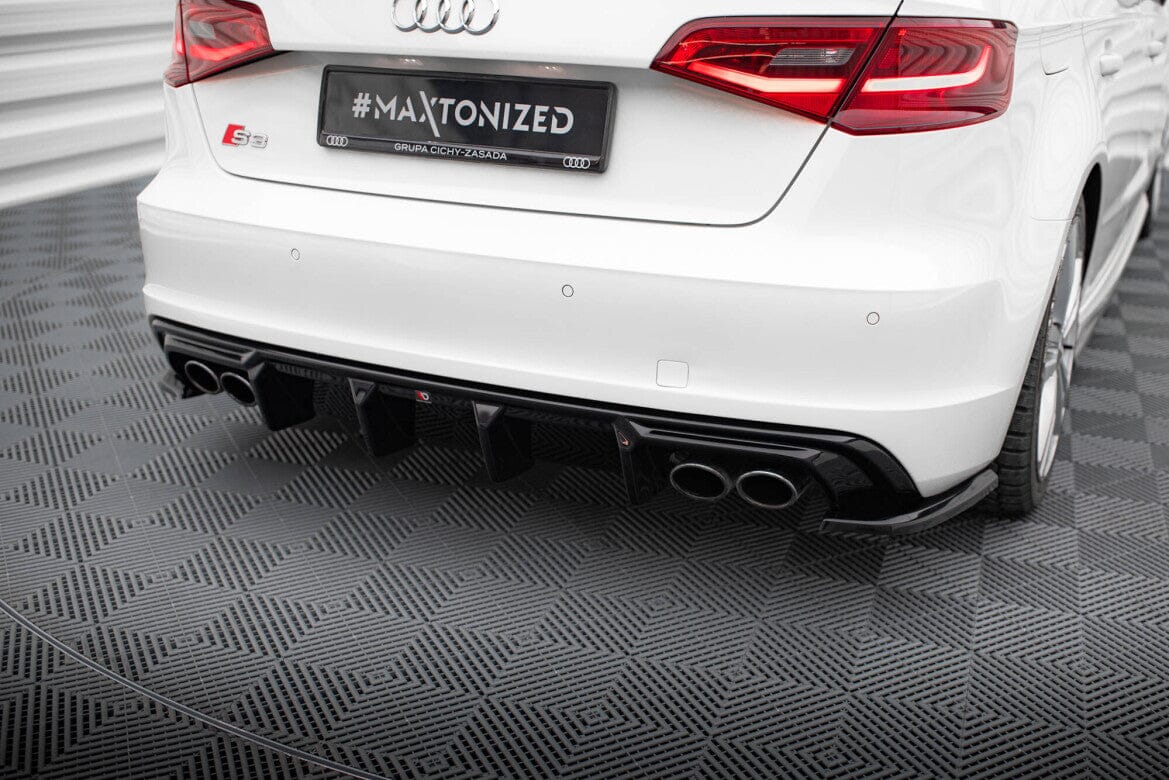 Audi S3 8V Sportback Vorfacelift Diffusor (Doppelauspuff Links+Rechts) OO_OO Maxton Design 