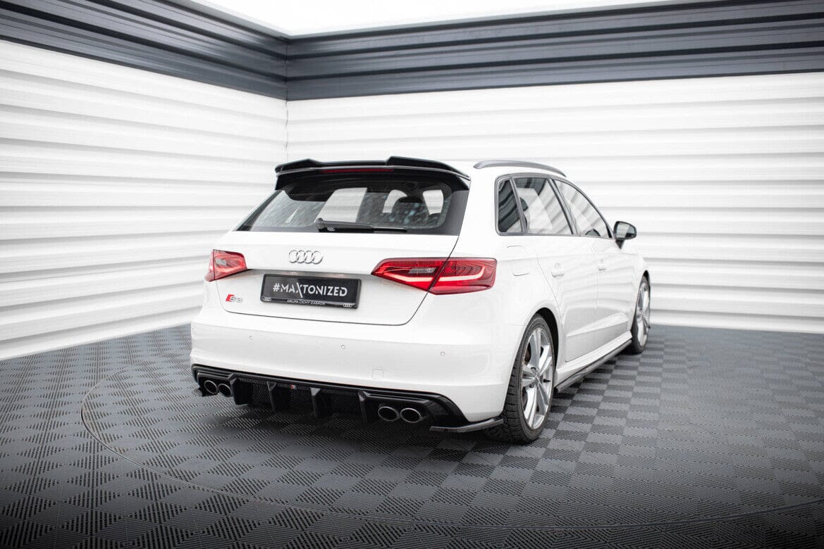 Audi S3 8V Sportback Vorfacelift Diffusor (Doppelauspuff Links+Rechts) OO_OO Maxton Design 
