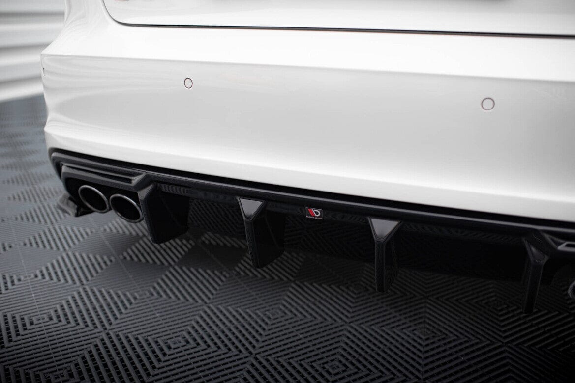 Audi S3 8V Sportback Vorfacelift Diffusor (Doppelauspuff Links+Rechts) OO_OO Maxton Design 