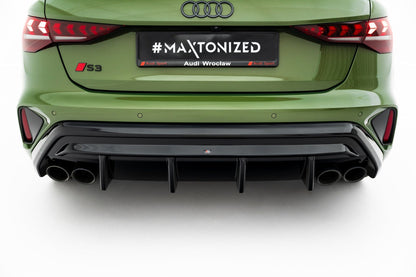 Audi S3 8Y Facelift Limousine Heck Diffusor OO-OO Maxton Design 