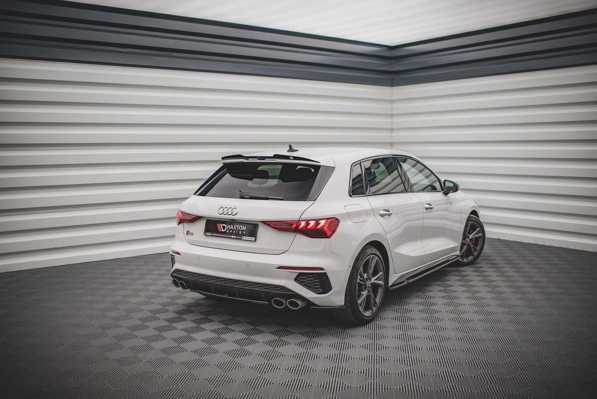 Audi S3 8Y Facelift Sportback Heck Ansatz Flaps Maxton Design 