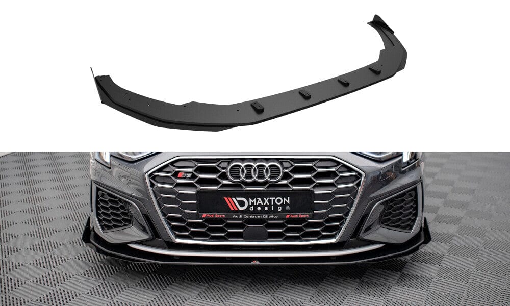 Audi S3 8Y Limousine Street Pro Splitter + Flaps Maxton Design 