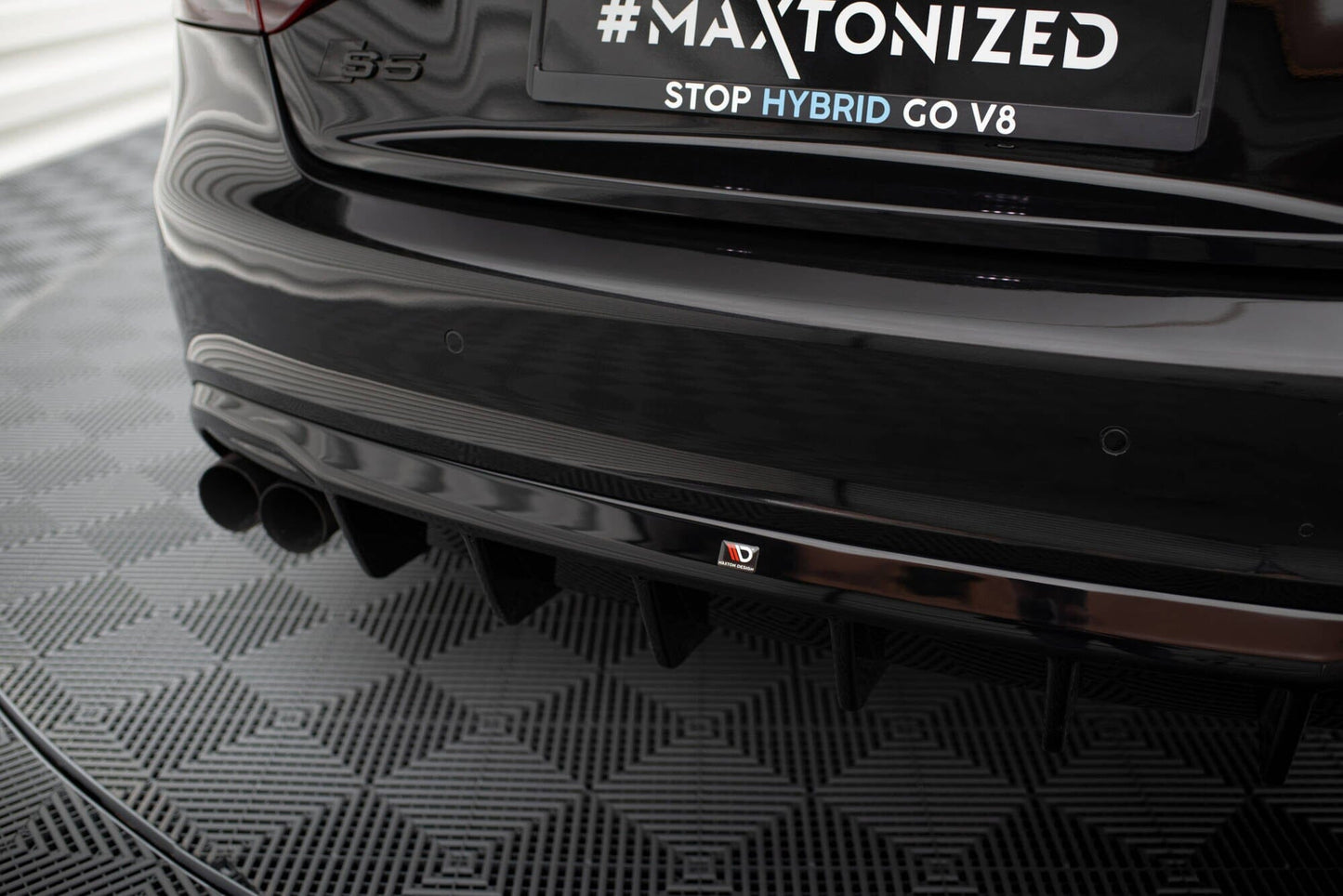 Audi S5 8T Cabrio Heck Diffusor Maxton Design 