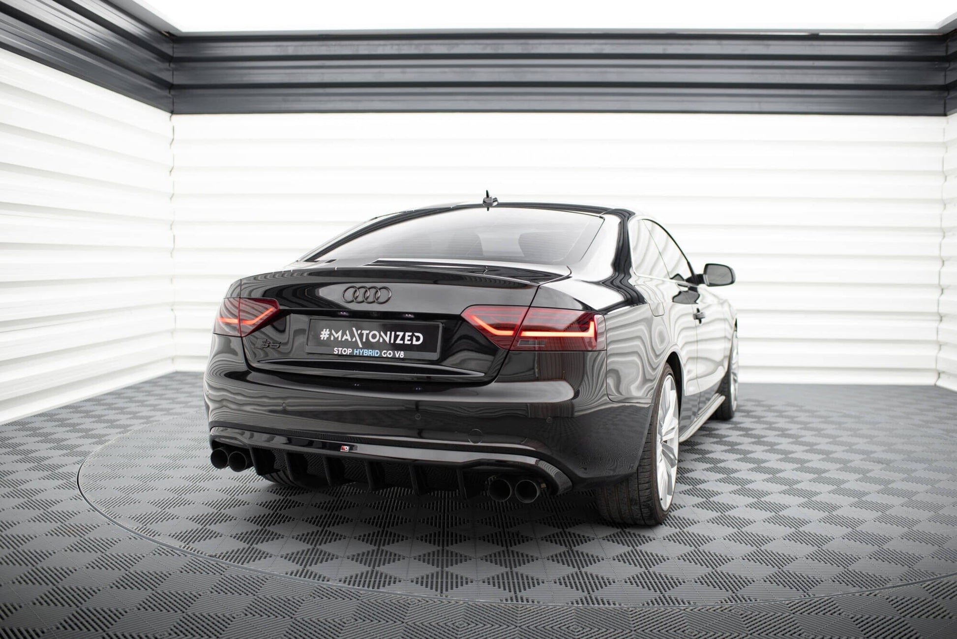 Audi S5 8T Coupe Heck Diffusor Maxton Design 