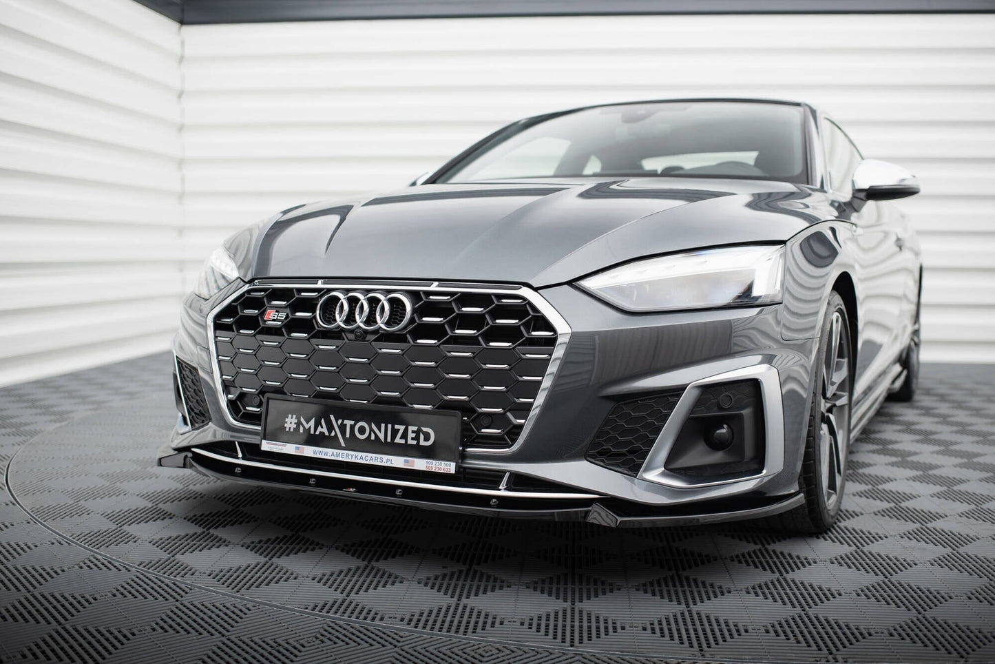 Audi S5 F5 Facelift Frontspoiler - Frontlippe V.2 Maxton Design 