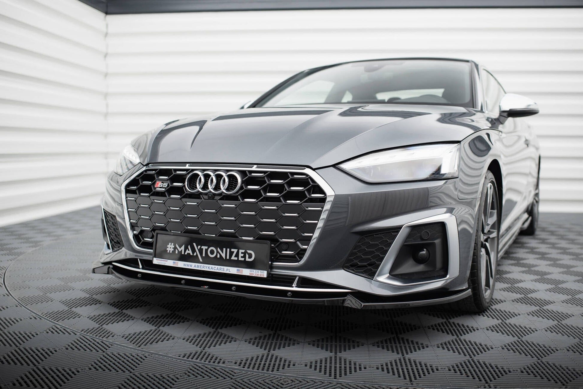 Audi S5 F5 Facelift Frontspoiler - Frontlippe V.2 Maxton Design 