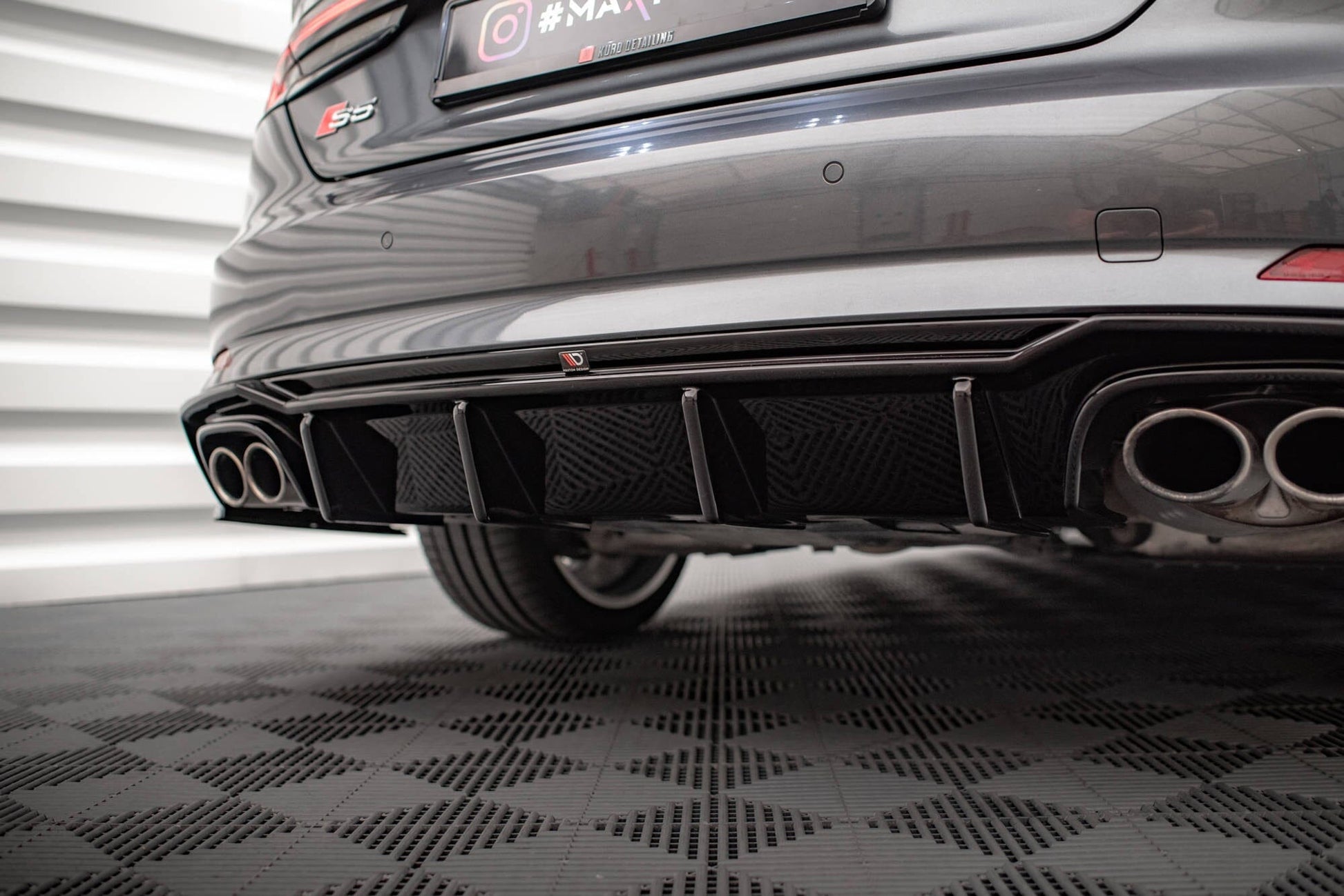 Audi S5 F5 Heck Diffusor Maxton Design 