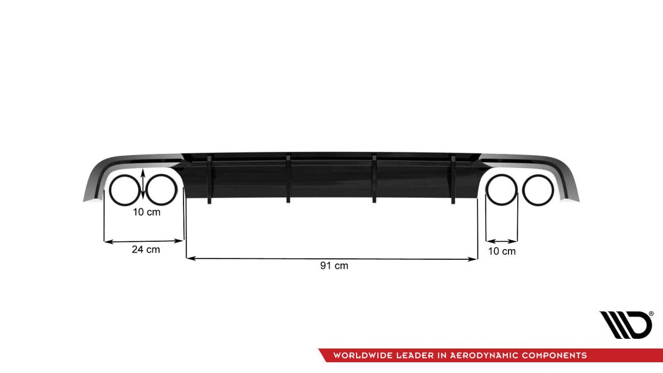 Audi S6 Facelift Heck Diffusor V.1 Maxton Design 