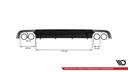 Audi S6 Facelift Heck Diffusor V.1 Maxton Design 