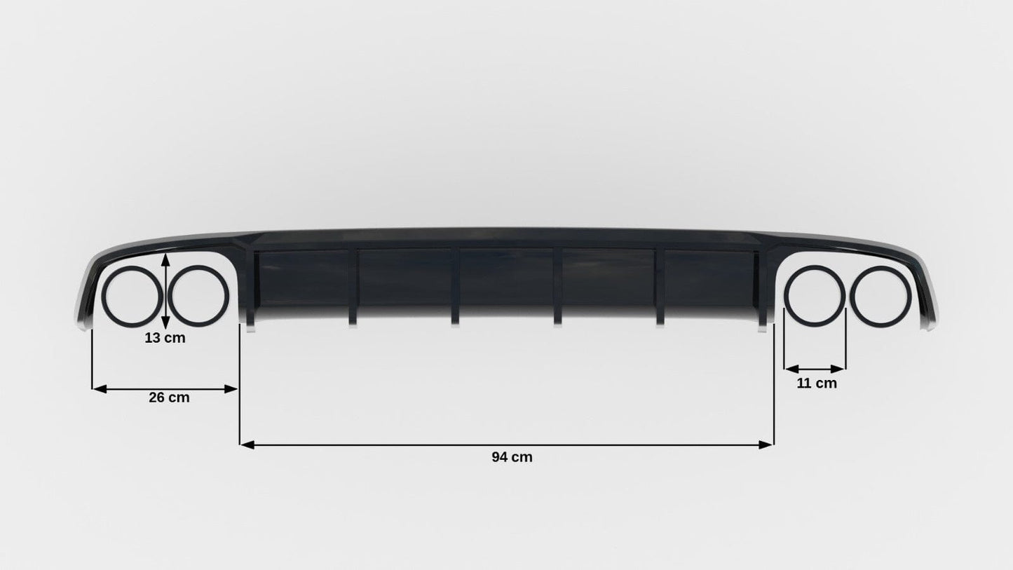 Audi S7 Heck Diffusor OO-OO Maxton Design 