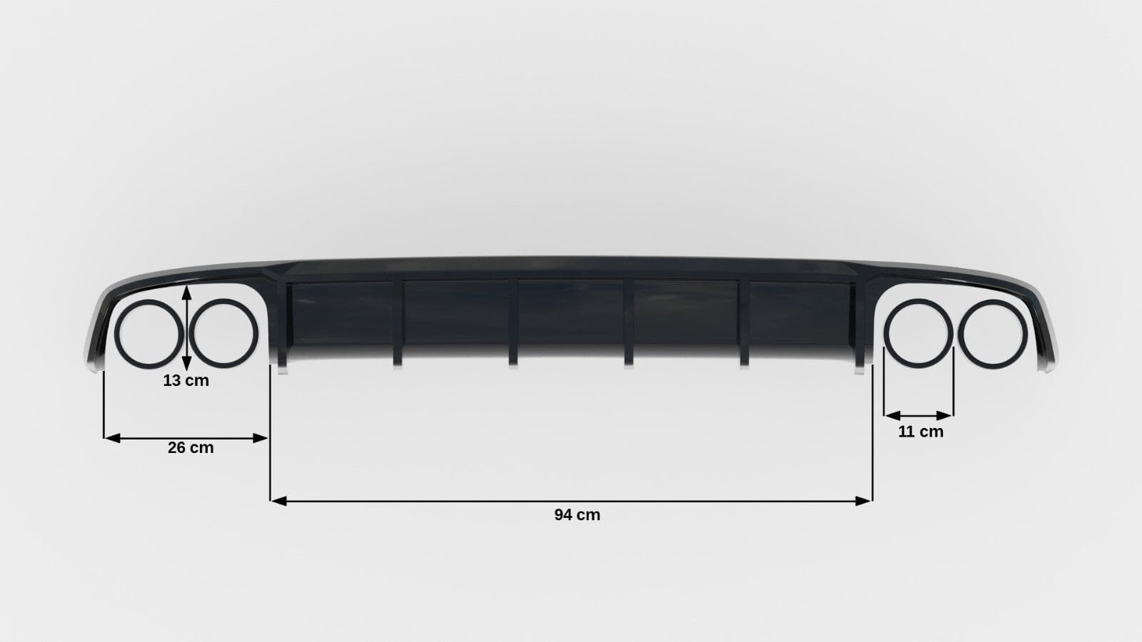 Audi S7 Heck Diffusor OO-OO Maxton Design 