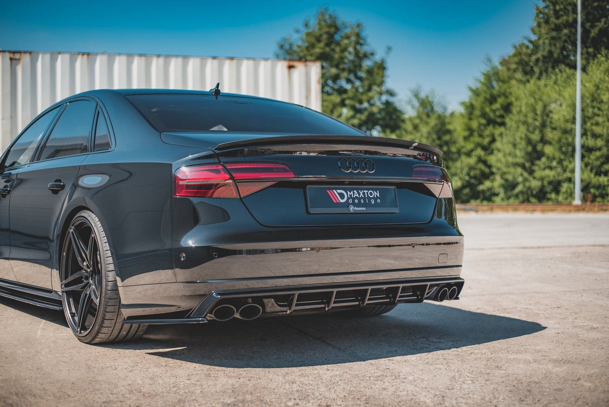 Audi S8 Facelift Heck Diffusor OO-OO Maxton Design 