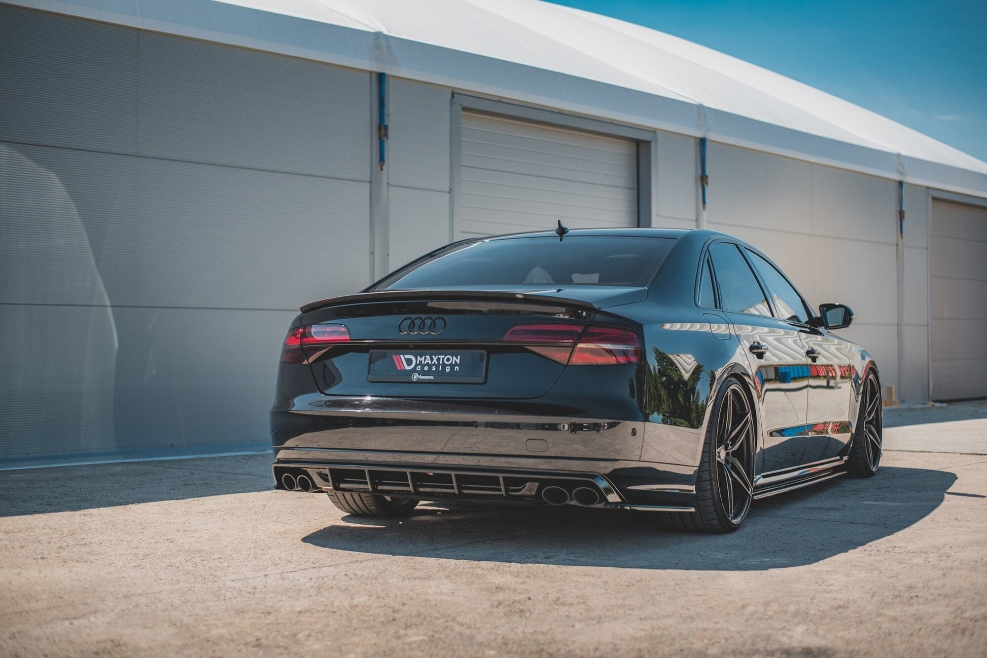 Audi S8 Facelift Heck Diffusor OO-OO Maxton Design 