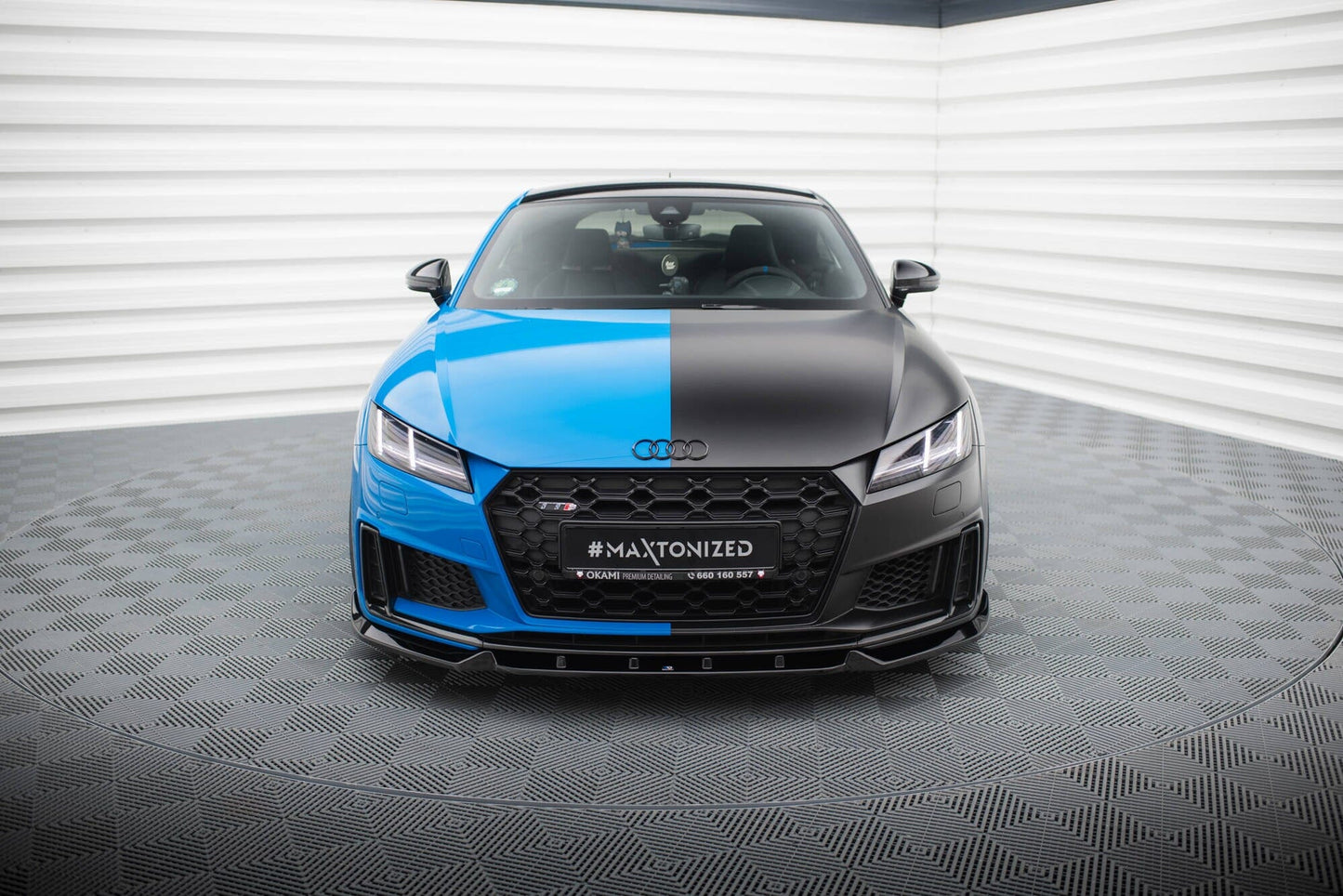 Audi TTS 8S Facelift Frontspoiler - Frontlippe V.1 Maxton Design 