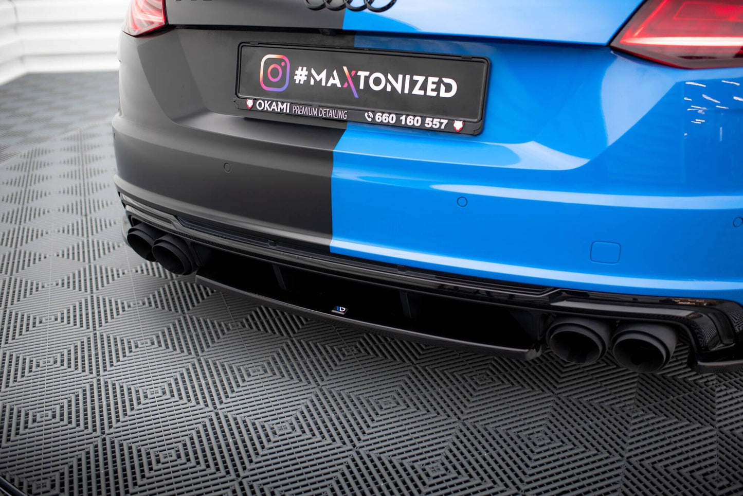 Audi TTS 8S Facelift - Heck Ansatz Maxton Design 