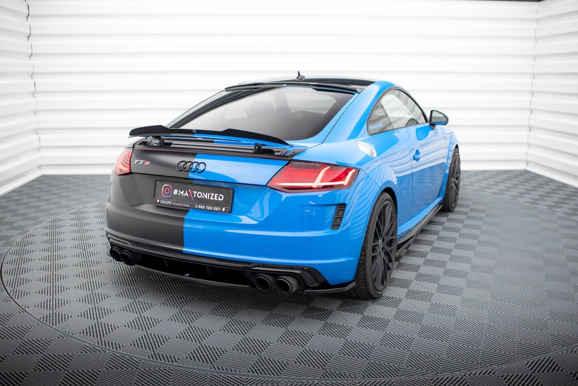 Audi TTS 8S Facelift - Heck Ansatz Maxton Design 