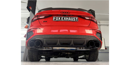 Audi S3 Limousine - Fox Duplex Performance Auspuff Anlage ab OPF Ø 76mm